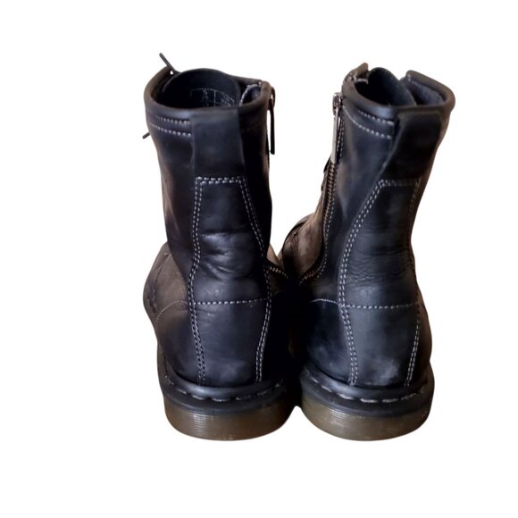 Dr Martens Black Leather Boots Made in Thailand Sz 10 US M/ 11 US L - Picture 8 of 11